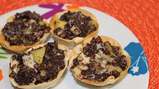 Tartaletas de Morcilla Manzana y Queso  cocinaparatodoslosdiases [upl. by Assennav]