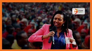 Gavana wa Nakuru Susan Kihika azomewa na waombolezaji [upl. by Alleyn]