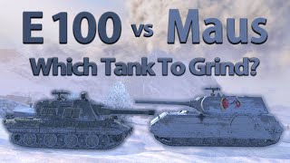 WOT Blitz Face Off  E 100 vs Maus [upl. by Nailliw]