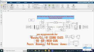 DC Pole to Pole Short Circuit Fault Analysis in VSC HVDC Transmission System [upl. by Lessirg885]