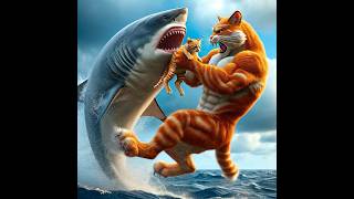 Daddy Meow Meow Fight Sharks meow cat funny animals cats kitten unstoppable [upl. by Alrick]