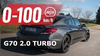 2019 Genesis G70 20T 0100kmh amp engine sound short edit [upl. by Dermott]