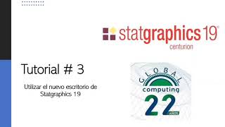 Tutorial Statgraphics Escritorio Statgraphics Centurion 19 [upl. by Leslie]