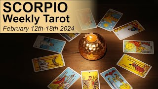 SCORPIO WEEKLY TAROT quotA NEW PATH IS LIT RELEASING A JOURNEY FORWARDquot February 12th to 18th 2024 [upl. by Anse]