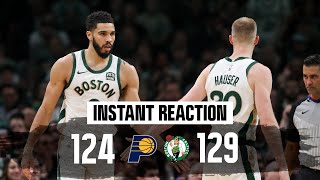 INSTANT REACTION Celtics impress offensively with 81 firsthalf points vs Pacers [upl. by Aesoh]