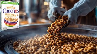 How CHEERIOS are made 🥣  How breakfast cereals are made [upl. by Dupuy]