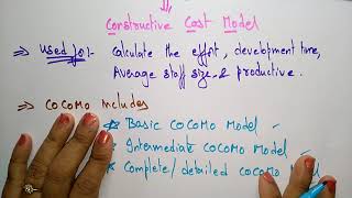 COCOMO model  part 13  Software Engineering [upl. by Dyl]