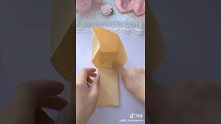 Cómo hacer bolsas de papel sin pegantes para regalos  Ideas de manualidades de papel fáciles [upl. by Dorina]