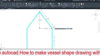 VESSEL SHAPE DIAGRAM IN AUTOCAD WITH ALL DIMENSION AND COORDINATES [upl. by Koa]