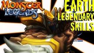 Monster Legends  All Earth Legendary Monsters Special Skills  Ultimate Attacks [upl. by Anilak]