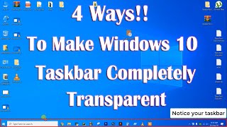 How To Make Taskbar Transparent In Windows 11 amp 10 [upl. by Radie]