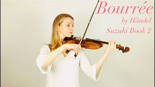 Suzuki Cello Book 2  Bourrée  Piano Accompaniment  90 BPM [upl. by Rotman]