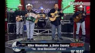 Kiko Montalvo  Te Crei Decente feat Beto Zapata [upl. by Yhtorod]