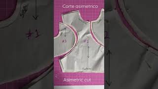 Corte asimetrico  Asimetric cut [upl. by Inatirb]