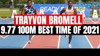 Trayvon Bromell 977 Sprint Breakdown Compared To 988 [upl. by Ardyth224]