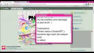 Como descargar un pack de DeviantART Tutorial [upl. by Airamanna]