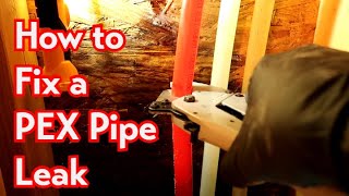 PEX Pipe Leak Repair [upl. by Neltiak]