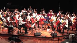 quotPeter Gunn Themequot Celloversum 2014 RMS CELLO BIG BAND [upl. by Schalles]