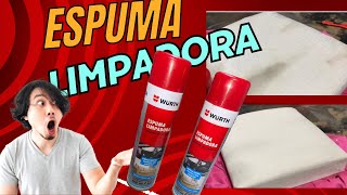 Espuma Limpadora Wurth Limpando estofado [upl. by Massimiliano]