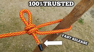 HOW TO TIE THE EMERGENCY ROPE KNOT [upl. by Nnayllas]