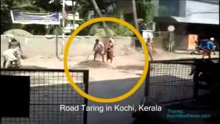 Hardworking Road Workers of Kerala  Funny Clip Must see LOL D [upl. by Rie]