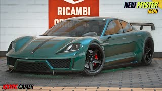 GTA Online  New Pfister Neon Customization amp Review  GTA Podium Car [upl. by Eniger]