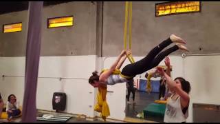 1er mes de Acrobacias en Telas Nudo [upl. by Weksler]