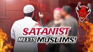 😈🔥 Satanist meets Muslims and Shocks them with her faith❗UK 🇬🇧 [upl. by Rettke927]