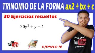 Trinomio De La Forma ax2  bx  c  5 [upl. by Ettenil]