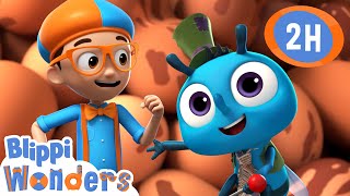 Garbage Truck  Blippi Wonders  Moonbug Kids  Play and Learn [upl. by Uttica]