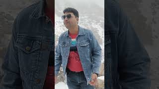 Jinal amp Maulesh playing in snow 🌨️ fall on 19 March 2023  near Gangtok enjoy the most 5 [upl. by Ayalahs]