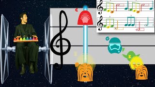 Star Wars Music Lesson for Bells and Boomwhackers [upl. by Gudrin]