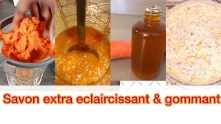 Comment faire un mélange de savon extra éclaircissant et gommant [upl. by Aroda]