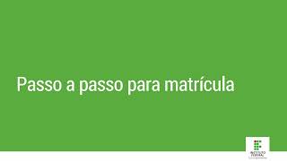 Tutorial para realização da matrícula no IFSul através do Govbr [upl. by Bernstein291]