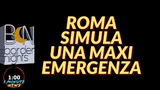 ROMA SIMULA UNA MAXI EMERGENZA  1 Minute News [upl. by Namus878]