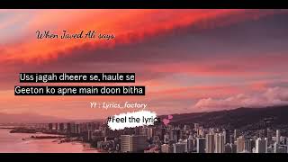 Lyrics Saudebaazi  Javed Ali  Aakrosh  Lyrics factory [upl. by Allenaj]