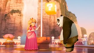 Princess Peach made Po eat Super Mushroom  Kung Fu Panda x Super Mario Bros Movie [upl. by Catherin]