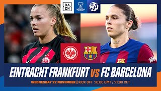 Eintracht Frankfurt vs Barcelona  UEFA Women’s Champions League 202324 Matchday 2 Full Match [upl. by Rann240]