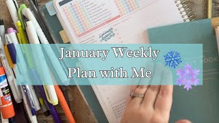 Plan With Me  January 21st27th  Passionate Penny Pincher Home Planner [upl. by Guinn]