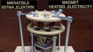 MIKNATISLA ISITMA ELEKTRİK ÜRETİMİ MANYETİK ISITMA VE ELEKTRİK ÜRETİMİ NASIL YAPILIR [upl. by Anifesoj]