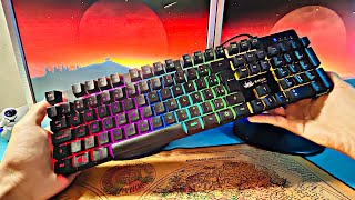 O MELHOR TECLADO SEMI MECÂNICO CUSTO BENEFÍCIO DE HOJE 🤩  rgb mas lindo que já vi [upl. by Benkley]