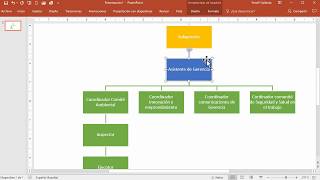 Como hacer un Organigrama en PowerPoint [upl. by Malloy722]