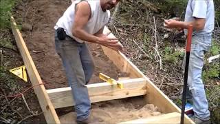 Installing Outdoor Stairs on a LakeFront Home [upl. by Aguie778]