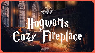 Harry Potter Crackling Fireplace 🪄Crackling Fire 🔥 with Music Ambience  Study Sleep Work [upl. by Kappenne]