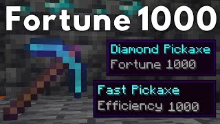 How To Get a Fortune 1000 Pickaxe in Minecraft 121 [upl. by Iey184]