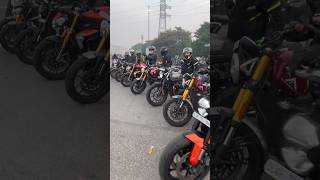 Biggest group of Triumph Bikes 🔥 All bike from Triumph 👌 youtube shorts trending [upl. by Nhguavaj123]