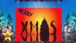 Attraction amp BGT voices join to create HAUNTING shadow theatre  BGT Xmas [upl. by Sturdivant312]