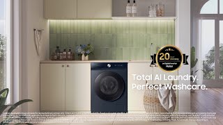 Samsung Bespoke AI Laundry Total AI Laundry Perfect Washcare [upl. by Naxela]