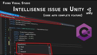 Unity Fix IntelliSense and Error Checking in Visual Studio [upl. by Enidlareg673]