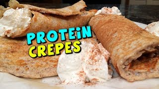 Easy Protein Crepes  Healthy Crepe Recipe [upl. by Lleznod]